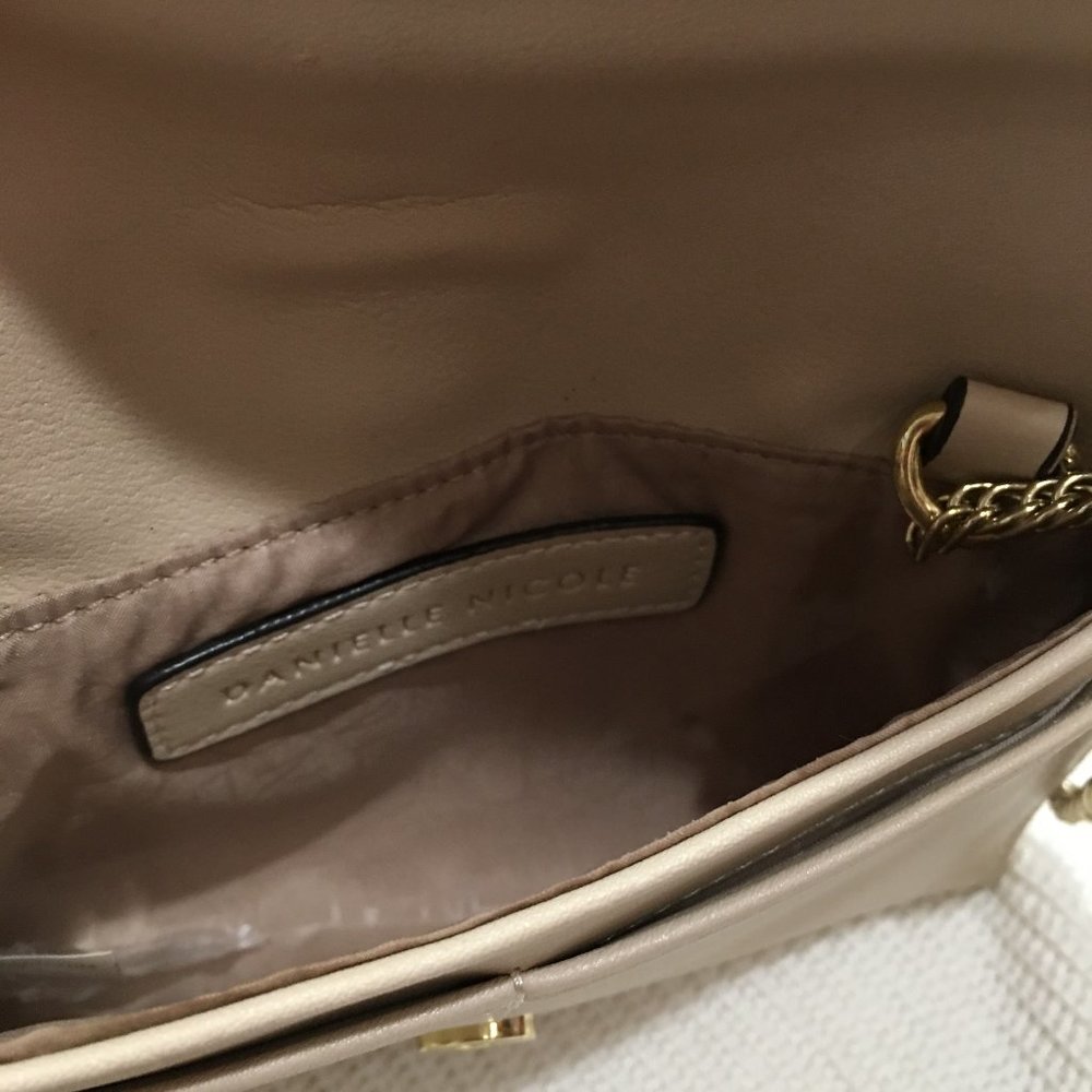 Danielle Nicole Cream Studded Shoulder Bag - Nwot - image 4